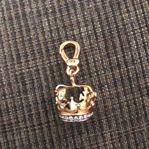 Juicy couture gold crown charm